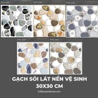 Gạch sỏi lát nền vệ sinh 30x30cm, gạch sàn nước 300x300mm, gạch lát sàn vệ sinh CMC