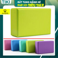 Gạch Tập Yoga Chọn Màu Chính Hãng Amalife Cao Cấp  Gối Tập Yoga Gạch Yoga Loại Nặng - Xanh lá