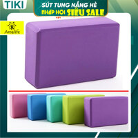 Gạch Tập Yoga Chọn Màu Chính Hãng Amalife Cao Cấp  Gối Tập Yoga Gạch Yoga Loại Nặng - Tím