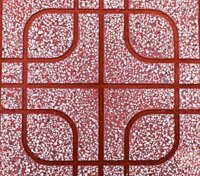 Gạch Terrazo lát vỉa hè 02Đ - Ô vuông đỏ