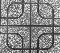 Gạch Terrazo lát vỉa hè 02XM - Ô vuông xám