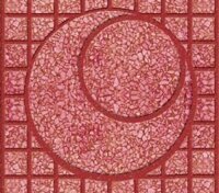 Gạch Terrazo lát vỉa hè 03Đ - mặt trăng đỏ