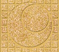 Gạch Terrazo lát vỉa hè 03V - mặt trăng vàng