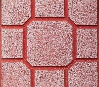 Gạch Terrazo lát vỉa hè 04Đ - Mắt cáo đỏ