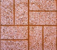 Gạch Terrazo lát vỉa hè 06V - ghép vàng