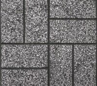 Gạch Terrazo lát vỉa hè 06XM - ghép xám