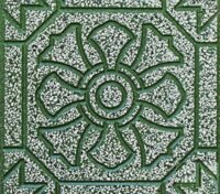 Gạch Terrazo lát vỉa hè 15X - Hoa thị xanh