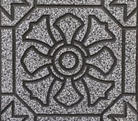 Gạch Terrazo lát vỉa hè 15XM - Hoa thị xám