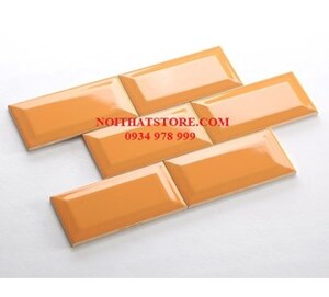Gạch thẻ cam bóng vát