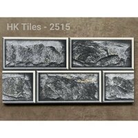 Gạch thẻ Hồng Hà 25×50 Tiles, gạch giả đá ốp tường ngoại thất, giếng trời, măt tiên, sân vườn,...