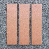 Gạch thẻ ốp tường ngoại thất màu nâu 60x240mm 86408
