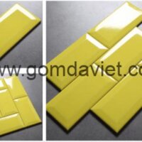 Gạch thẻ trang trí nhập khẩu 05 – Vàng chanh