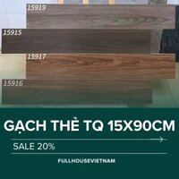 Gạch thẻ vân gỗ kích thước 15x90cm nhập khẩu Trung Quốc, gạch lát giả gỗ 150x900mm xương đá