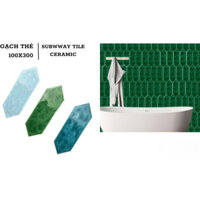 Gạch thẻ vát hai đầu kt 10x30 hàng nhập khẩu ốp trang trí nhà tắm, nhà bếp, quầy bar, hàng sẵn, độ bền cao