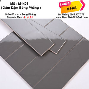 Gạch thẻ xám đậm bóng phẳng