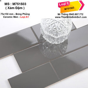 Gạch thẻ xám đậm bóng phẳng