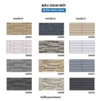 Gạch trang trí 20X40 UNIMAX, gạch ốp tường ngoại thất 200x400mm