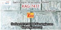 Gạch trang trí ốp tường bề mặt sần 20x40 KAG-7411