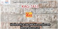 Gạch trang trí ốp tường bề mặt sần 20x40 KAG-7413