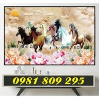 Gạch tranh 3d ngựa phi , tranh phong cảnh