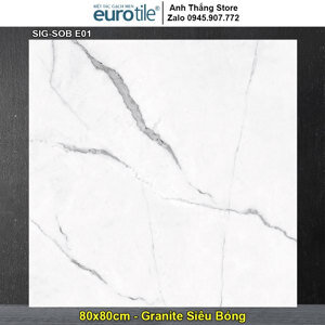 Gạch vân đá cẩm thạch Eurotile Sông Băng SIG.SOB E01