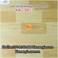 Gạch vân gỗ bóng giá rẻ lát nền 40x40 KAG-4855