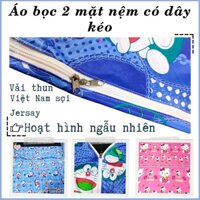 Ga(Drap)thun lạnh có khóa bọc trùm nguyên nệm,MỀM-MÁT-MỊN thông thoáng dễ sử dụng(GIAO MÀU NGẪU NHIÊN)