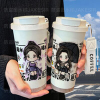 ✨Gai✨Cheng Xiao Ngôi Sao Dễ Thương Hàng Hóa Bình Giữ Nhiệt Thép Không Gỉ Sinh Viên Ống Hút Giá Trị Cao Uống Đôi Dung Tích Lớn Cà Phê Nước✨Sự kiện có hạn✨