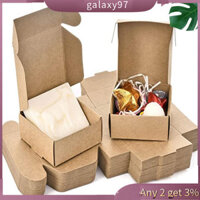 Galaxy 50 Chiếc Vuông Kraft Hộp carton Mạnh Có Thể Tái Sử Dụng Lắp Ráp Trang Sức Nến Xà Phòng Bao Bì Thùng Cho Lễ Hội Đám Cưới