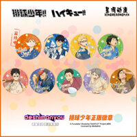 Galaxy Anime Bóng chuyền Cậu bé Hyuga Shoyo Kageyama Pháo hoa Hội nghị Huy hiệu đèn Flash đôi