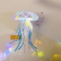 Galaxy Jellyfish Ánh Sáng Chuông Gió Đèn Ngủ Handmade diy Chất Liệu Gói Đầy Màu Sắc Acrylic Tặng Bạn Gái Bạn Gái pro