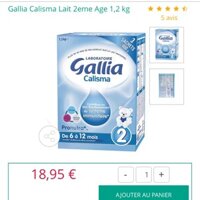 Gallia 2 900gr- 1.2kg cho bé từ 6-12 tháng xách tay air