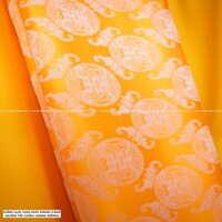 Gấm lụa Thọ Dơi vàng cam