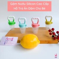 Gặm Nướu Cho Bé Có Nắp và Khóa Chốt Hỗ Trợ Đút Thức Ăn Hoa Quả Ăn Dặm Ngậm Nướu Lúc Bé Mọc Răng Nhựa ABS Nguyên Sinh An Toàn