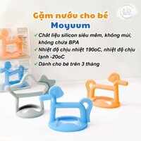 Gặm nướu silicon cao cấp Moyuum Hàn Quốc chất liệu siêu mềm dành cho bé 0M+