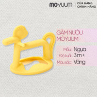 Gặm nướu silicon Moyuum - 3m+ - Hình ngựa - Màu vàng
