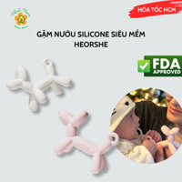 Gặm nướu Silicone Puppy HEORSHE siêu mềm kèm hộp đựng vệ sinh thương hiệu Mỹ cho bé từ 6M