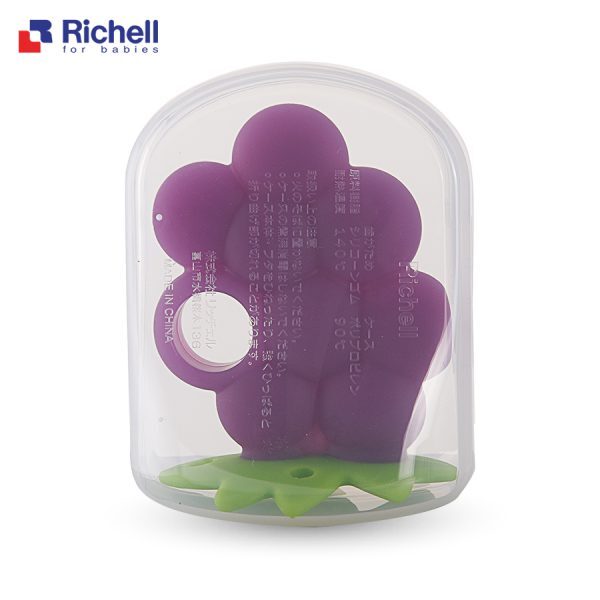Gặm nướu silicone Richell có hộp – Quả nho RC22028