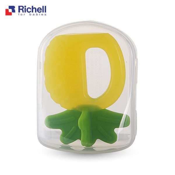Gặm nướu silicone Richell có hộp – Quả dứa RC22027