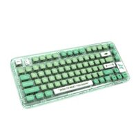 GAMAKAY GK75 Transparent Mechanical Keyboard Gasket 80 Keys RGB Hot Swappable Gateron G Yellow Pro Switch Triple Mode bl