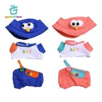 Gamchiano 3 Miếng Quần Áo Búp Bê Cho 17cm Quần Áo Búp Bê Bộ Có Mũ Phong Cách Dễ Thương