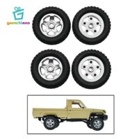 Gamchiano 4 Chiếc RC Lốp Xe Cao Su Bánh Xe Lốp Dự Phòng Phụ Kiện Xe RC Thay Thế Nâng Cấp Cho MN82 82S LC79 1: 12 RC Mẫu Xe