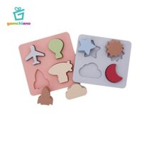 Gamchiano Hình Dạng Silicon Xếp Hình Đồ Chơi Silicon Tương Tác Mầm Non Học Tập Giáo Dục Cho Bé Gái Bé Trai Tập Đi 1 2 3 Tuổi