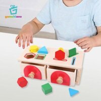 Gamchiano Học Tập Phù Hợp Với Hộp Đối Tượng Vĩnh Cửu Đồ Chơi Hình Dạng Màu Hộp Phân Loại