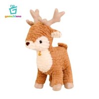 Gamchiano Nai Sừng Tấm Đồ Chơi Dễ Thương Nai Sừng Tấm Hình Đồ Chơi Nhồi Bông Thú Nhồi Bông Cho Trẻ Em Gia Đình Bé Gái Ngày Lễ Tình Nhân Bé Gái Đồ Chơi
