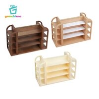 Gamchiano Nhà Búp Bê Kệ Đứng Cửa Hàng Thu Nhỏ Kệ Bảo Quản Mô Hình Trẻ Em Giả Vờ Chơi