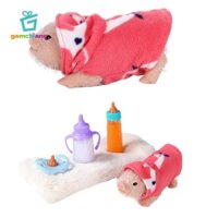 Gamchiano Silicone Pig Mini Piggy Đồ Chơi Trang Trại Động Vật Playset Bộ Sưu Tập Ngộ nghĩnh Giả Vờ Chơi Mini Silicone Động Vật Lợn Bé Gái Quà Tặng