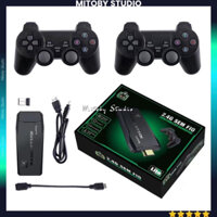 Game Stick 4K Máy Chơi Game 4 nút Không Dây giả lập Playstation Ps 1 Ps2 Nitendo Compact FC kết nối HDMI Mitoby Studio