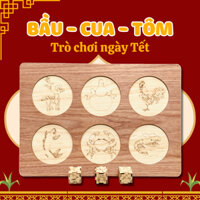 Game Vui Nhộn Ngày Tết 2023 - Đồ Chơi Lắc Bầu Tôm Cua Cá Bằng Gỗ Cùng Vui Trong Ngày Tết