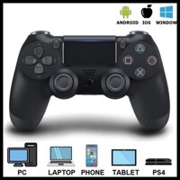 Gamepad Tay Game Không dây Bluetooth P4 cho máy tính điện thoại Laptop - Black